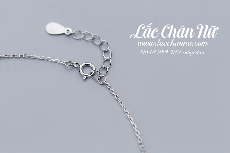 Lắc chân bạc nữ cá heo dễ thương LCBN245