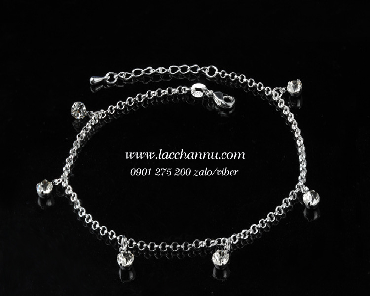Lắc chân bạc và hợp kim dây đơn xinh xắn LCNU03